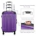 Goplus Expandable Carry On Luggage, 20-inch ABS Hardside Travel Bag, Lightweight Trolley Suitcase with Spinner Wheels