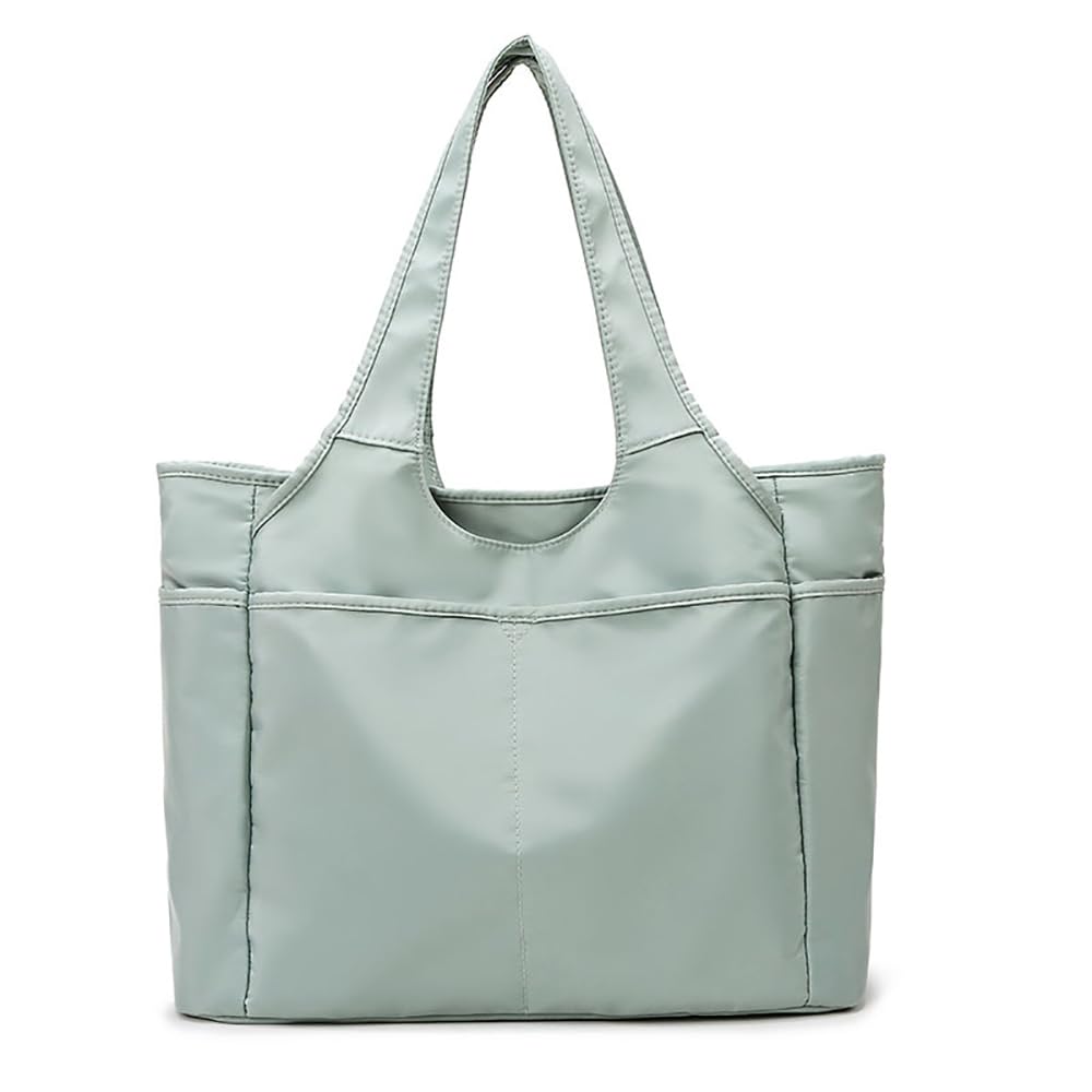 Vllcsla Women's Green Medium Travel Tote Bag, 42x30x18cm, 4 Pockets, Waterproof & Lightweight