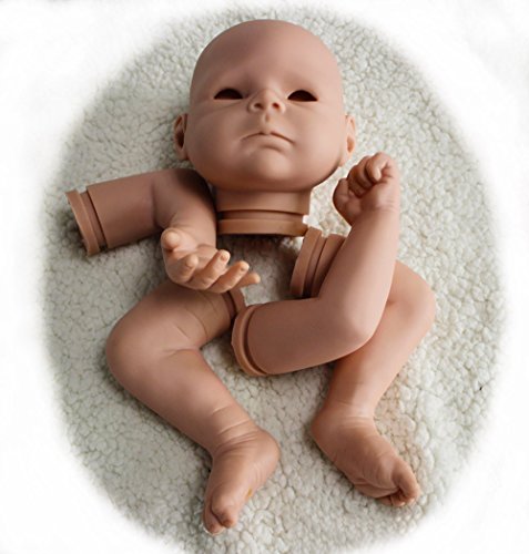 Pursue Baby Soft Vinyl Unpainted Reborn Baby Doll Kits with Grievous lips, 18 Inch Lifelike Baby Doll Mold Making Kit Bulk