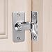 90 Degree Door Lock Flip Latch Gate Latches Safety Door Lock for Barn Wood Fence Sliding French Doors,SUS304 Stainless Steel Gate Hardware