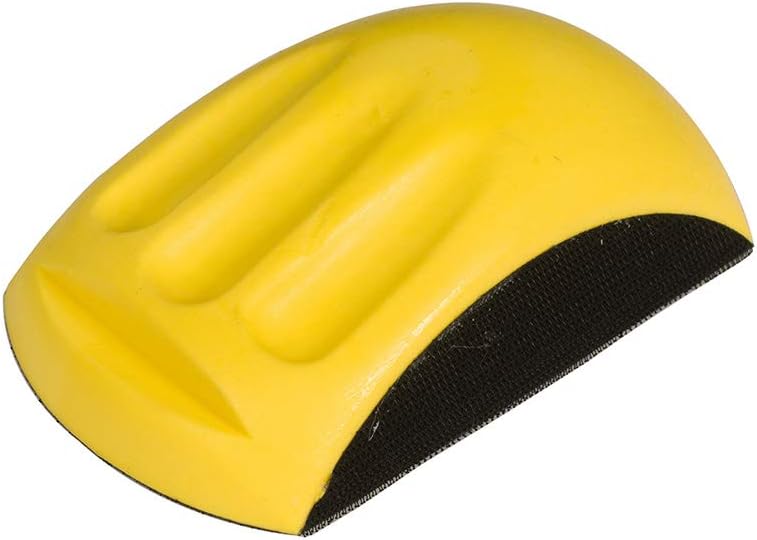 Mirka Hand Sanding Block with Hook & Loop I Hand Sanding Block for diameter 150mm Hook & Loop Sanding Discs I for Sanding Wood Filler