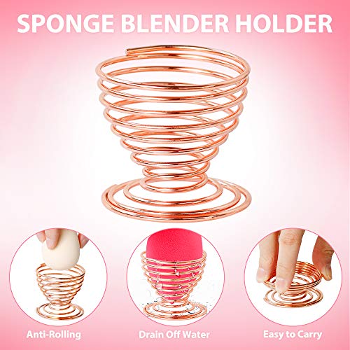 Makeup Sponge Set, Terresa 9 Pack Makeup Blenders Foundation Blending Sponges, 3 Shapes Beauty Make Up Blender with Sponge Holder, Cosmetic Tools for Liquid, Powder, BB Cream and Sunscreen - Thumbnail 5
