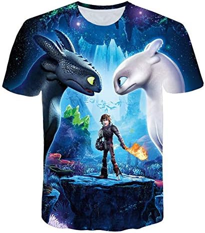 How to Train Your Dragon 3D Toothless Light Fury Funny Youth T-Shirt