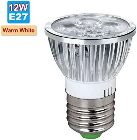LED Plant Grow Bulb, 12W E27 Warm White Grow Light For Indoor Plants, Plant Grows, Greenhouse, Potted Plants, Hydroponic Gardens