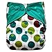 EcoAble Baby Charcoal Bamboo All-In-One AIO Cloth Diaper w/ Pocket, Size 10-35Lb (Trees)