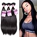 Top Hair Peruvian Virgin Straight Human Hair Weave one Bundle Peruvian Silky Straight Hair Weft Black Natural Color(100g 10inch)