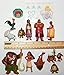 Disney Moana Movie Deluxe Party Favors Goody Bag Fillers Set with 12 Movie Figures, a Sparkle Ring and a Tattoo Sheet