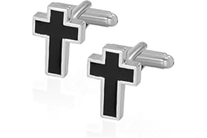 MHEIJO Cuff Links Mens, Cufflinks for Men, Black Cufflinks for Men, Silver Men’s Cuff links, Wedding Cufflink Shirts for Men, Mens Cufflink Dress Shirts Jewelry Accessories for Men Women Boys Dad Father