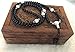 TamLyn Concepts Prayer Beads with Black Onyx and Lava Rock for Aromatherapy - Japa Mala Beads Necklace for Grounding - Beaded Bracelet - Includes Bonus Remote Reiki Session