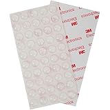 Tenn Well ソフトクッション, 100粒 衝撃音・キズ防止 すべり止め 戸当たりクッション (半球形 透明)