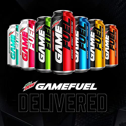Mountain Dew Game Fuel Zero, 2 Flavor Variety Pack, 16 Fl Oz. Cans (12
