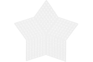 Darice 33069 10-Piece Star Shape Plastic Canvas, 3-1/4-Inch, Clear
