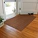 WaterHog Indoor/Outdoor Door Mat, 3' x 5', Made in USA, Durable & Skid-Resistant Front Door Rug, Decorative, Water-Trapping & Heavy-Duty Entryway Mat for Your Home, Boxwood Collection, Dark Brown