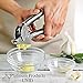 Platinum Products #1 Garlic Press and Peeler Set Stainless Steel Mincer and Silicone Tube Roller FDA Approved Made from the Best Stainless Steel on the Market 18/10 304 Used by Professionals Worldwide
