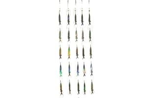 EAT MY TACKLE EatMyTackle Ballyhoo Teaser Strips - 5 Reflective Bait Fish Teasers (5 Pack)
