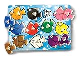 Melissa & Doug Fish Colors Mix 'n Match Wooden Peg Puzzle (10 pcs)