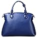 Ilishop Women's Genuine Leather Blue Totes Hiqh Quality Famous Brand Fashion Handbag