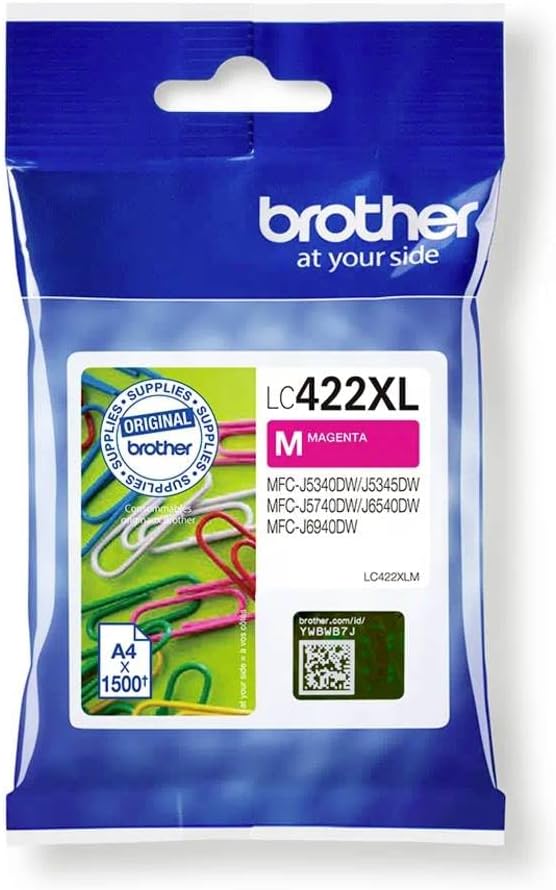 Brother LC-422XLM Magenta Ink Cartridge 1500 Pages for MFC-J5340DW J5345DW
