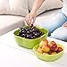 Salad Bowl Set to Hold Fruits, Salads and More. Two-Piece Salad Bowl/Fruit Bowl/Serving Bowl Set. Small and Large Bowl Included. Colors Green + Yellow