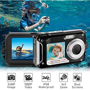 Waterproof Digital Camera Full Hd 1080p Underwater Camera 24mp Video Recorder Camcorder Point And Shoot Camera Selfie Dual Screen Waterproof Camera #underwater #camera #for #snorkeling Waterproof Digital Camera Full Hd 1080p Underwater Camera 24mp Video Recorder Camcorder Point And Shoot Camera Selfie Dual Screen Waterproof Camera