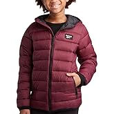 Reebok Boys Winter Coat - Lightweight Insulated Puffer Jacket - Wind & Water Resistant Quilted Hooded Winter Jacket for Boys