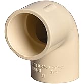 3/4" 10pcs CPVC Pipe Fittings 90DEG Elbow Slip to Slip Coupling Adapter Beige (3/4 inch)