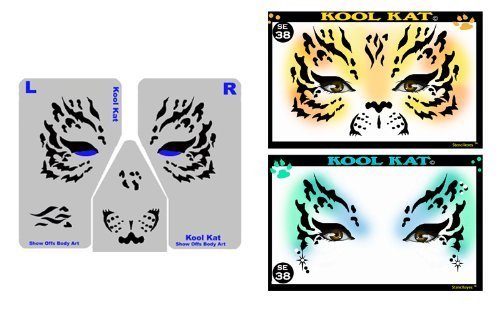 StencilEyes - Kool Kat - Tiger/Cat Face Design Stencil
