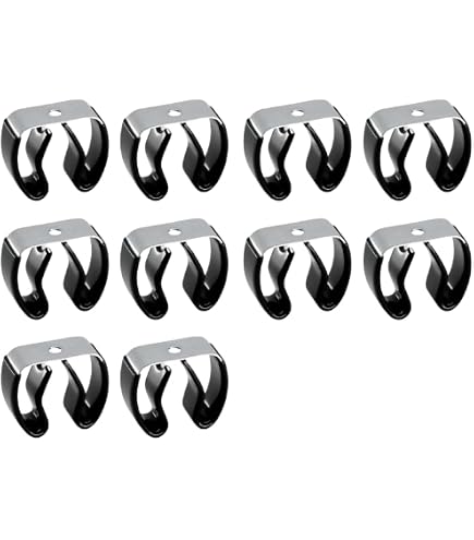 10-Pack Manganese Steel Spring Tool Clips – Heavy Duty Garage Storage Hangers For Brooms, Mops, Rakes & Pipes (6mm To 28mm Options)