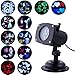Projection Lights,Oxyled Party Projector Light,Colorized Auto Moving Halloween LED String lights With 12 Lighting Modes,6 LED,Waterproof (Black)
