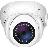 GW Security 5MP IP PoE Outdoor Indoor Dome Security Camera (GW5091IP) | Built-in Microphone, 2.8mm Wide Angle Lens