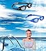 EverSport Swim Goggles, Pack of 2, Swimming Glasses for Adult Men Women Youth Kids Child, Anti-Fog, UV Protection, Shatter-Proof, Watertight(LightBlue&Mirrored Black)