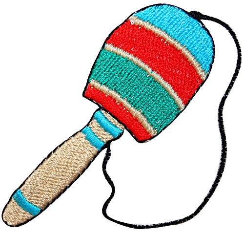 ID 9192 Cup And Ball Toy Patch Bolero Mexican Game Embroidered Iron On Applique