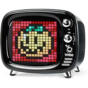Divoom Tivoo klassieke retro bluetooth luidspreker met 6W audio, programmeerbaar led scherm bestuurbaar via mobiele app