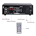 Home Audio Power Amplifier System – 2x120W Dual Channel Theater Power Stereo Receiver Box, Surround Sound w/ USB, RCA, AUX, LED, Remote, 12V Adapter – For Speaker, iPhone – Pyle PCAU46Athumb 2