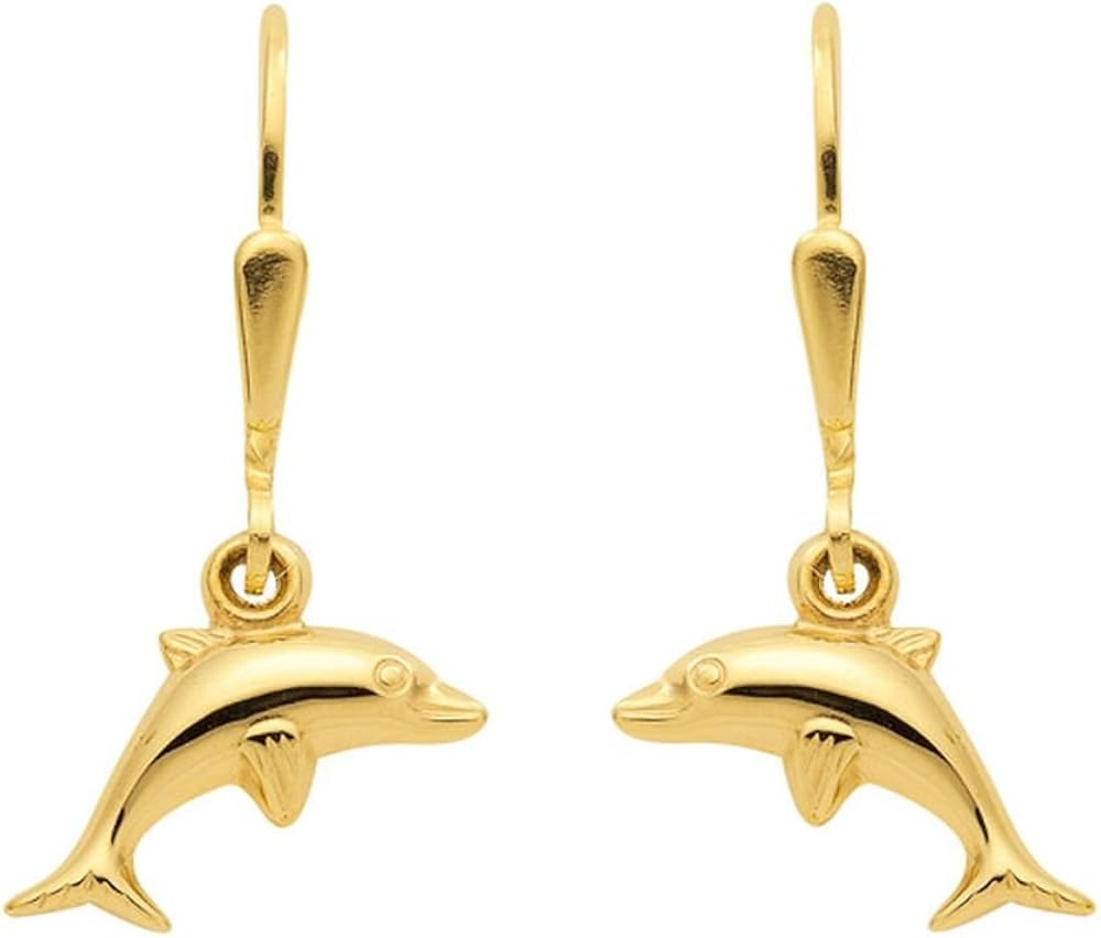 Pendientes Delfin Oro