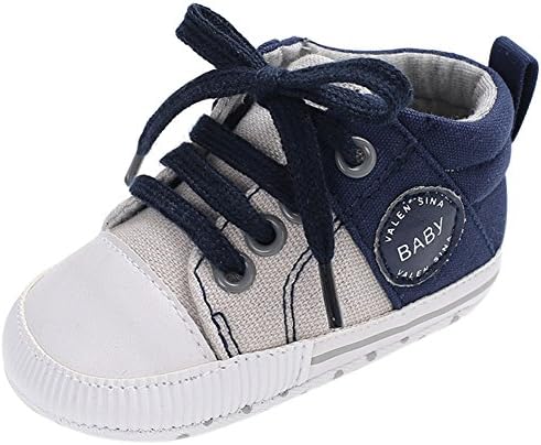 Frontonline Baby Boys Sports Sneakers Prewalker Infant Toddlers Lace Up Crib Babe Shoes