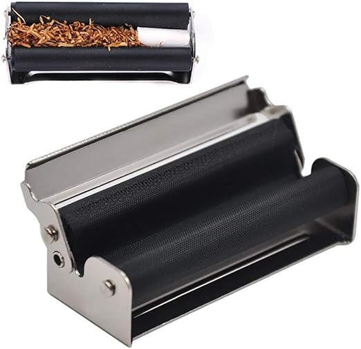Metal Tobacco Roller,Easy Use Manual Cigarette Rolling Machine,Tobacco