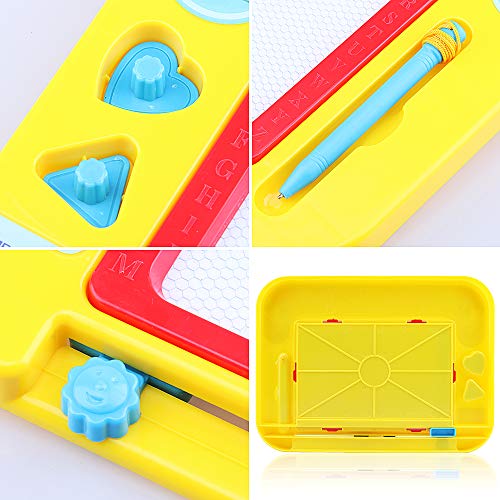 RIZUIEI Magnetic Drawing Board,4 Color Zone Erasable Colorful Magna Doodle Toys Writing Sketching Pad - Boy Girl Painting Learning Birthday Gift Present - Thumbnail 3