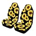 Venhoo Car Seat Covers Lovely Sunflower Universal Auto Front Seats Protector Compatible Fits for Most Car, SUV Sedan & Truck-2 Pcs
