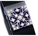 Fitbit Bling Jewelry Accessory Charge HR Flex Sweetheart (Purple, Fitbit Charge/Charge HR)