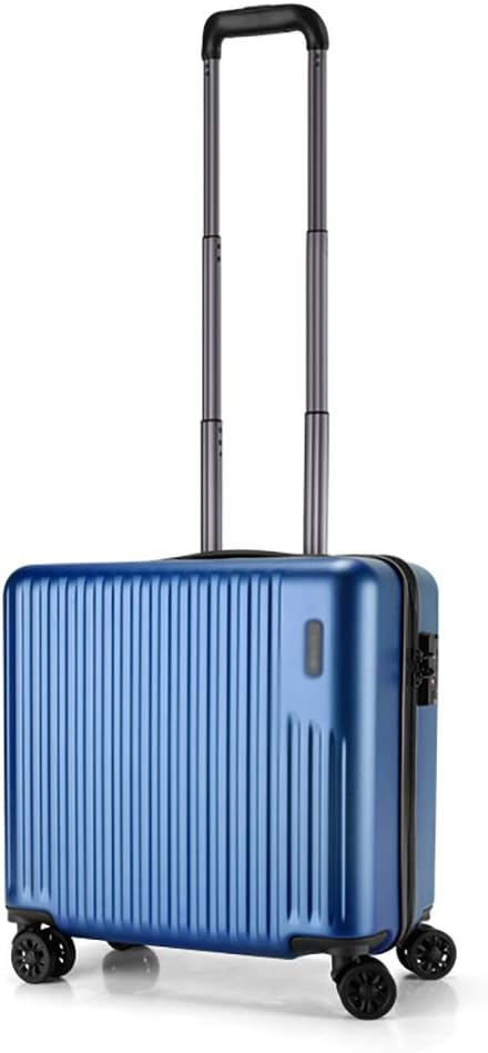HLLZRY Hard Shell Roller Case Pilot Trolley Hand Luggage ABS Suitcase Trolley Business case Laptop Compartment Carry-on43x40x25cm,Gray,18inch