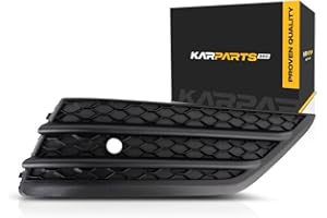 KARPARTS360 For Honda Pilot 2016 2017 2018 Bumper Cover Grille Passenger Side | Front | Lower | w/Round Park Hole | Textured Black | ABS Plastic | Replacement For HO1039131 | 71102TG7A10