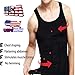 MISS MOLY Mens Slim Body Shaper Vests Shirt Abs Abdomen Slimming Shirt Tummy Waist Vest Lose Weight Undershirts Black M