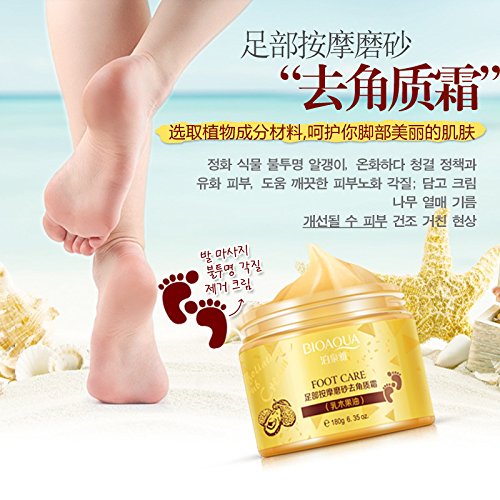 Bioaqua Foot Care Herbal Cream Cleansing Delicate Feet Exfoliate Scrub Skin 180G (6947790797151)