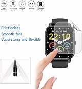 MIHENCE Screen Protector TPU for Nerunsa 1.85" Smartwatch P66B P66D P66E 6pk view 5