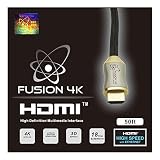 Fusion4K High Speed 4K HDMI Cable (4K @ 60Hz) - Professional Series (50 Feet) CL3 Rated