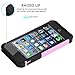 iPhone 5C Case, AUMIAU Hybrid Dual Layer Shock Absorbin Armor Defender Protective Case Cover (Hard Plastic with Soft Silicon) for Apple iPhone 5C