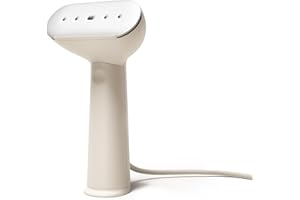 Steamery Handheld Clothes Steamer Cirrus 3, 1200W, US Plug, Heated Ironing Plate, Fast Heat Up, Garment Wrinkle Remover, Beige