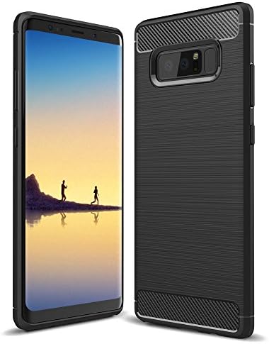 Galaxy Note 8 Case,Coddycase Resilient Shock Absorption and Carbon Fiber Design Protective Cover for Galaxy Note 8 (2017) - Black
