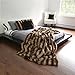 Best Home Fashion Chinchilla Faux Fur Throw Blanket - 58